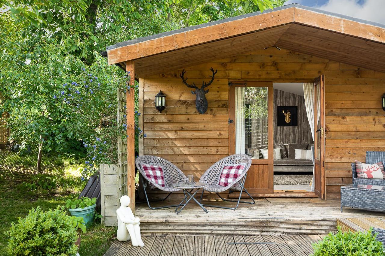 The Log Cabin With Private Hot Tub, Bath Βίλα Εξωτερικό φωτογραφία
